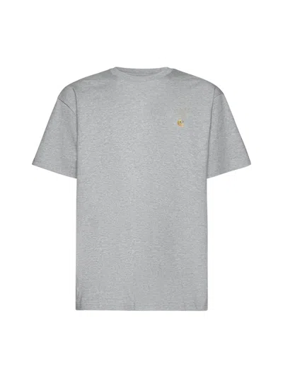 Carhartt T-shirt In Grey Heather / Gold
