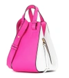 Loewe Hammock Small Two-tone Leather Shoulder Bag In Pink