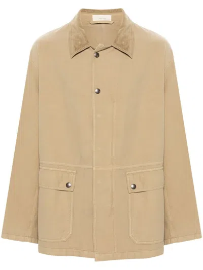 The Row Frank Cotton Jacket In Neutrals