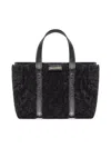 Balenciaga Women's Barbes Small East-west Shopper Bag In Shearling In Black