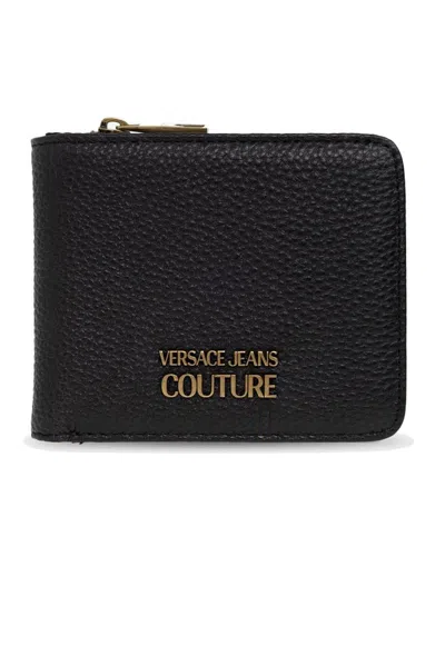 Versace Jeans Couture Logo Plaque Around In Black