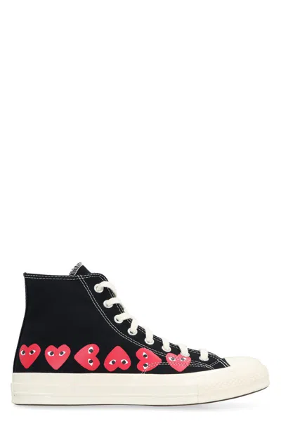 Comme Des Garçons Play Converse X  - Chuck 70 High-top Sneakers In Black