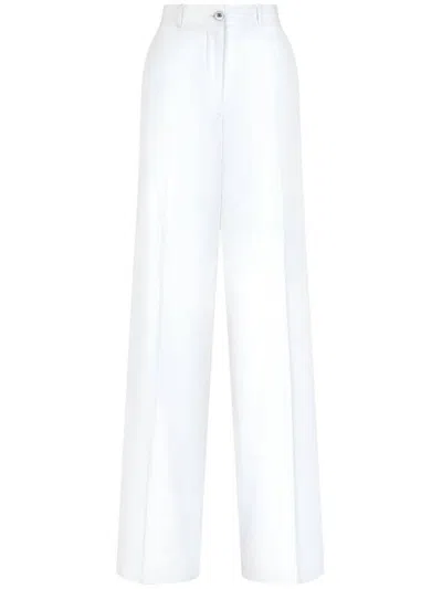 Dolce & Gabbana Palazzo Trousers In White