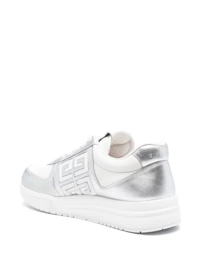 Givenchy '4g' Sneakers In Silver