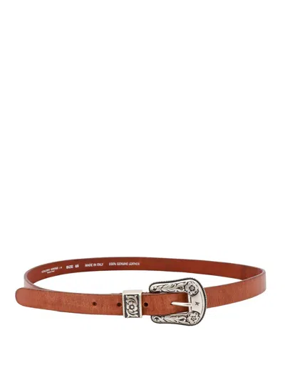 Golden Goose Belts In Leather Brown