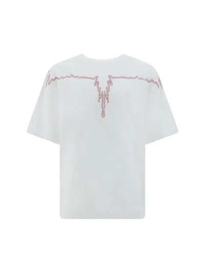 Marcelo Burlon County Of Milan T-shirts In White Brick Red