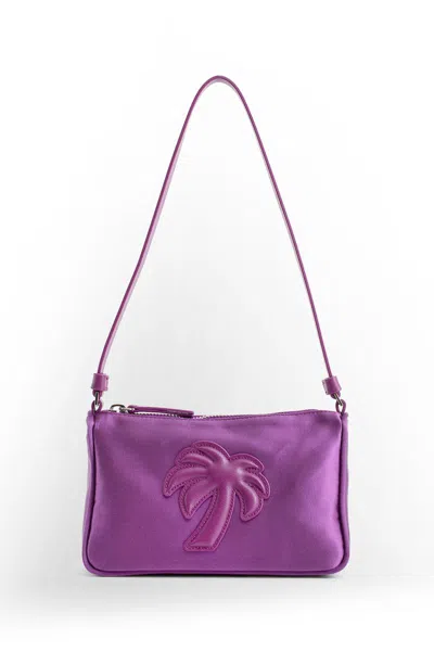 Palm Angels Shoulder Bags In Purple