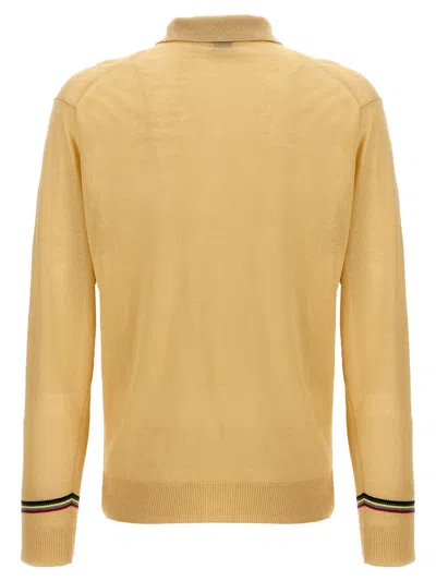 Etro Logo Embroidery Polo Shirt In Beige