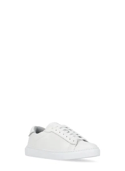 Fabiana Filippi Leather Sneakers In White