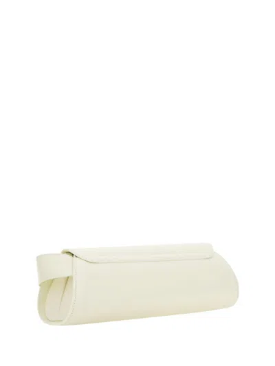 Jil Sander Cannolo Small Shoulder Bag In Ivory