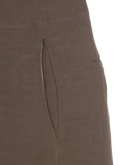 Uma Wang Trousers In Darkbrown
