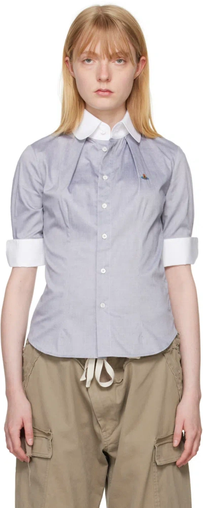Vivienne Westwood Toulouse Cotton Shirt In P403 Grey