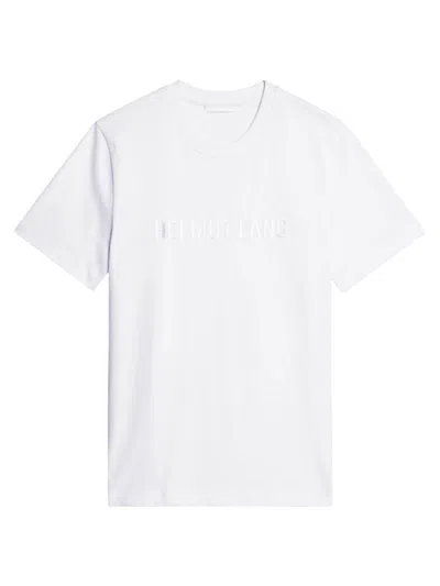 Helmut Lang Men's Logo Crewneck T-shirt In White