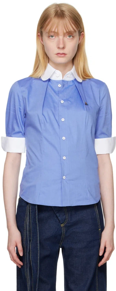 Vivienne Westwood Ss Toulouse Shirt In Azure