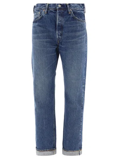 Orslow "105 Standard Selvedge Denim" Jeans In Blue