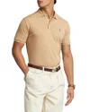 Polo Ralph Lauren Men's Custom Slim Fit Soft Cotton Polo Shirt In Classic Camel Heather