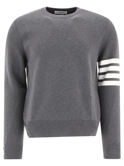 Thom Browne "4-bar" Sweater In Grey