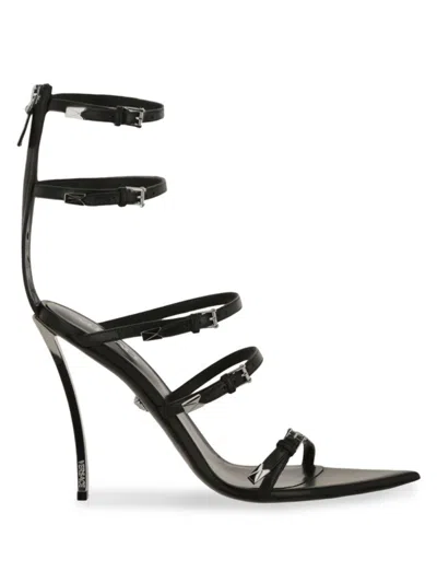 Versace Pin-point Sandal In Black