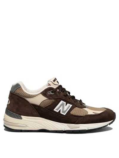 New Balance "made In Uk 991v1 Finale" Sneakers In Brown