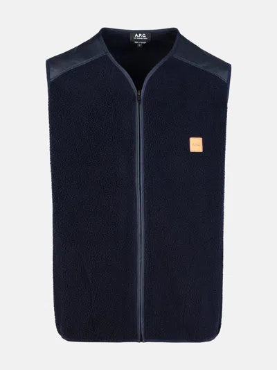 Apc 'nate' Navy Polyester Vest