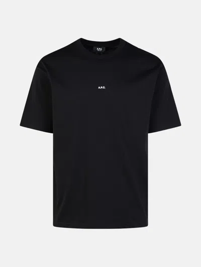 Apc Kids' 'boxy' Black Cotton T-shirt