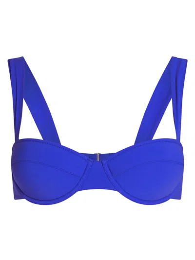 Valimare Athens Balconette Bikini Top In Blue