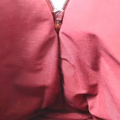 Hermes Hermès Bolide Red Cotton Clutch Bag ()