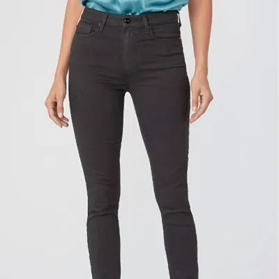 Paige Margot Super High Rise Skinny Jeans In Black Willow