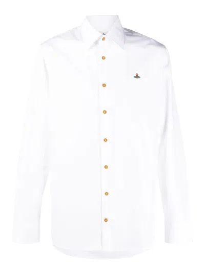 Vivienne Westwood Logoed Shirt In White
