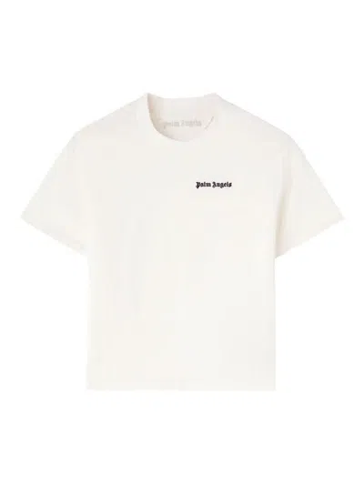Palm Angels Logo Fitted T-shirt In White