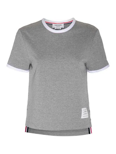 Thom Browne Light Grey Cotton T-shirt