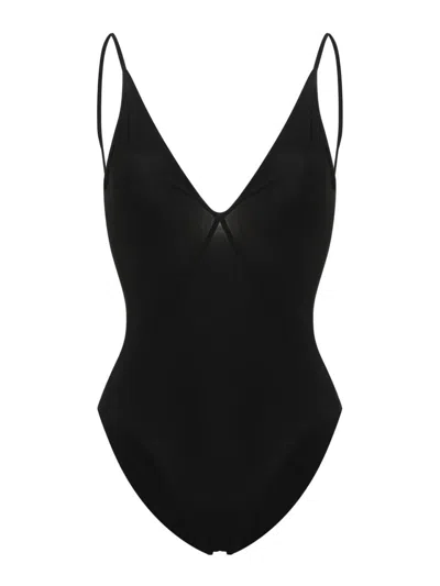 Rick Owens Backless One-piece Swimsuit In Black