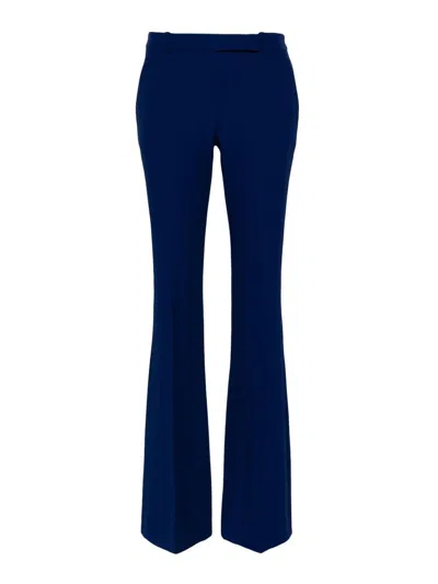 Alexander Mcqueen Bootcut Flared Tailored Trousers In Blue