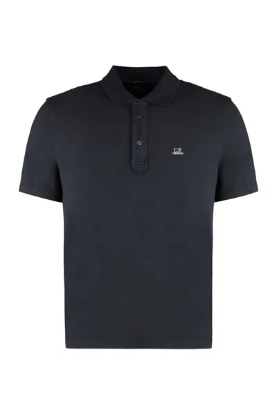 C.p. Company Cotton Polo Shirt In Blue