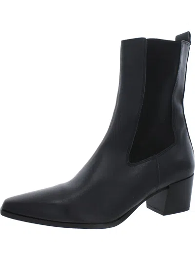 Kurt Geiger Star Womens Leather Chelsea Boots In Black