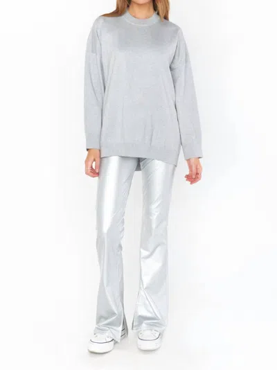 Show Me Your Mumu Nashville Pull Flare Pant In Silver