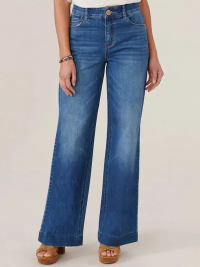 Democracy Absolution High Rise Wide Leg Jeans In Blue