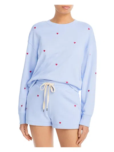 Rails Womens Embroidered Cotton Pullover Sweater In Blue