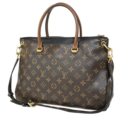 Pre-owned Louis Vuitton Pallas Canvas Tote Bag () In Brown