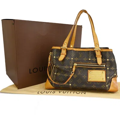 Pre-owned Louis Vuitton Rivets Canvas Shoulder Bag () In Brown