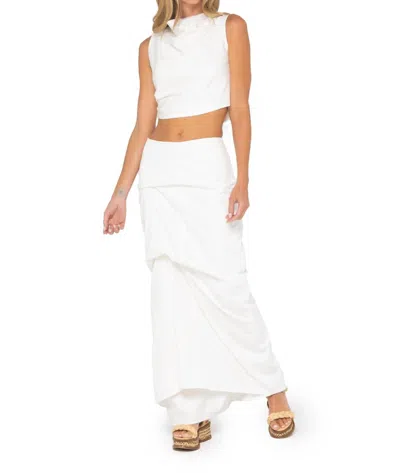 Just Bee Queen Quinn Skirt In Off White