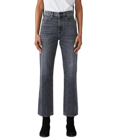 Slvrlake London High Rise Crop Straight Jean In Many Moons In Multi