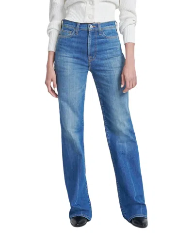 7 For All Mankind Easy Boot Jean In Garden Party In Blue