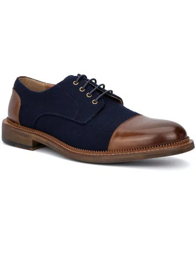 Vintage Foundry Co Mens Leather Lace-up Oxfords In Blue