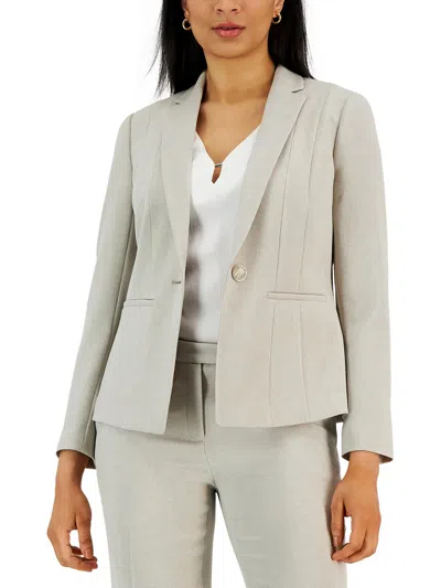 Kasper Petites Womens Suit Separate Career One-button Blazer In Multi