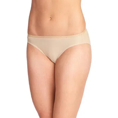 Exofficio Give-n-go Hi Cut Brief Panty In Nude In Brown