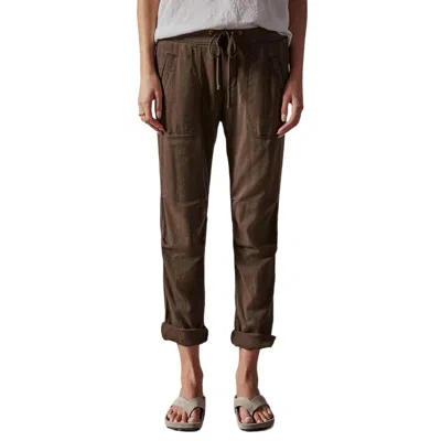 James Perse Soft Drape Utility Pant In Smoky Green Pigment In Multi