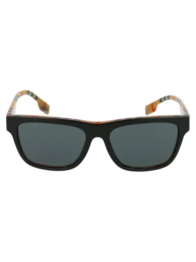 Burberry Sunglasses In 380687 Top Black On Vintage Check