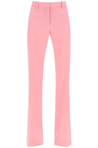 Versace Low Waisted Flared Trousers In Rosa
