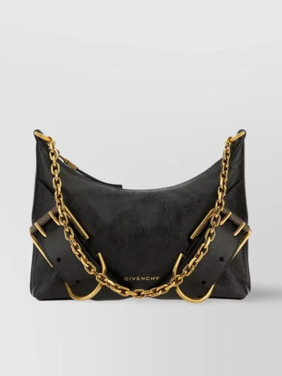 Givenchy Black Voyou Boyfriend Leather Shoulder Bag